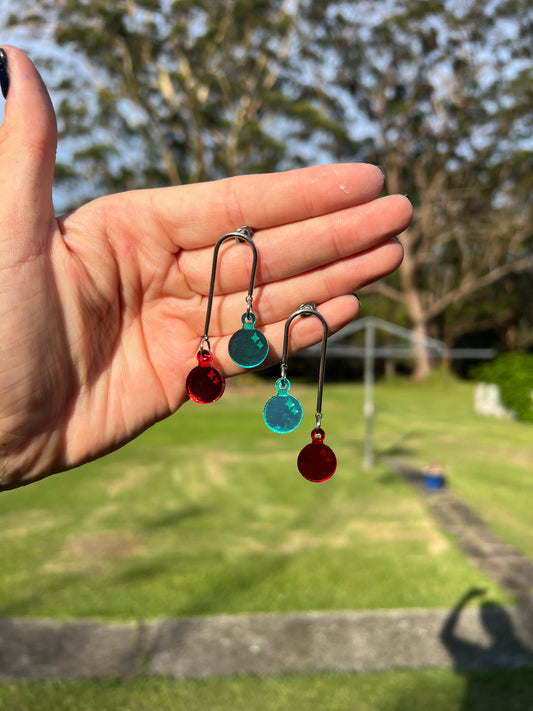 Red & Green Bauble Dangles